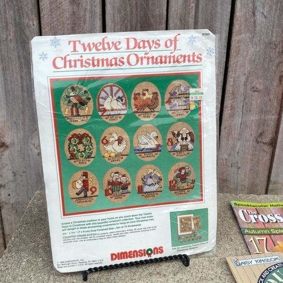 NFS Vintage Holiday Cross Stitch Art Crafting Bundle Patterns Kits Magazine - Picture 6 of 15